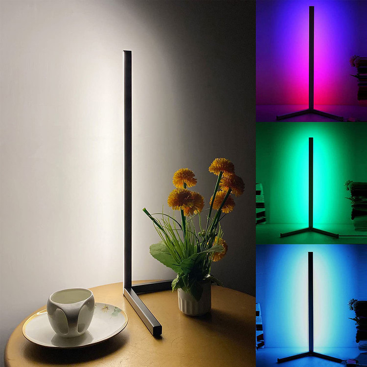 آباژور ایستاده مدل کرنر لایت طرح تریم pixel RGB